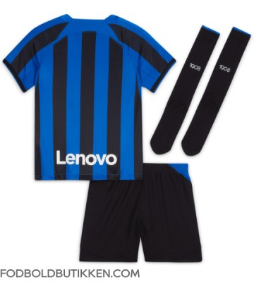 Inter Milan Hjemmebanetrøje Børn 2022-23 Kortærmet (+ Korte bukser)